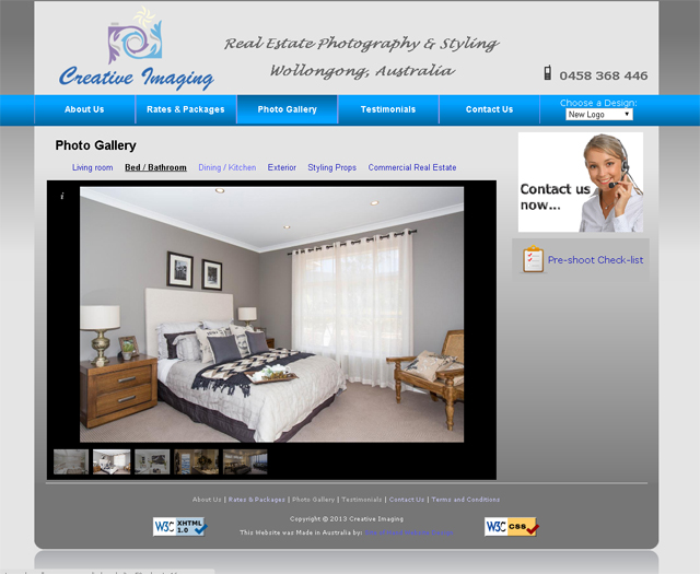 Image of the Website of: Creative Imaging