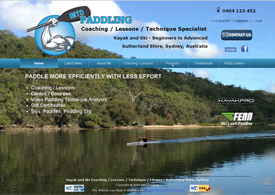 Thumbnail Image of the Website of: Into Paddling