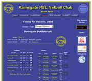 Thumbnail Image of the Website of: Ramsgate RSL Netball Club